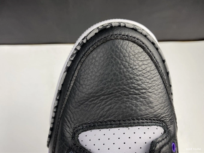 Rep Air Jordan 3 Court 050 Purple Retro CT8532 Black 0720
